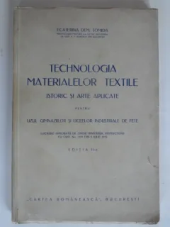 TEHNOLOGIA MATERIALELOR TEXTILE - ECATERINA DEM. TOMIDA
