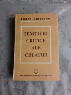 TEMEIURI CRITICE ALE CREATIEI - TUDOR GHIDEANU