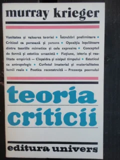 TEORIA CRITICII - MURRAY KRIEGER
