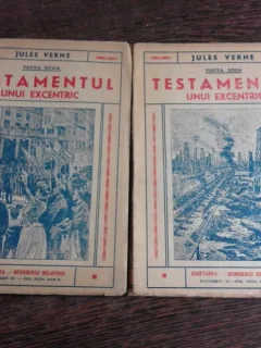 TESTAMENTUL UNUI EXCENTRIC - JULES VERNE  2 VOLUME
