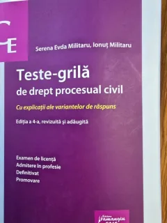 Teste grila de Drept procesual civil - Serena Evda Militaru, Ionut Militaru