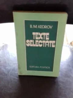 TEXTE SELECTATE - B.M. KEDROV