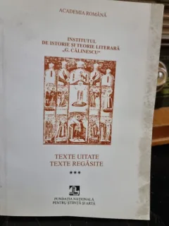 TEXTE UITATE. TEXTE REGASITE   VOL.3