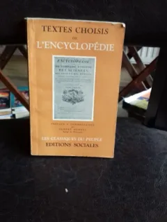 TEXTES CHOISIS DE L'ENCYCLOPEDIE - ALBERT SOBOUL