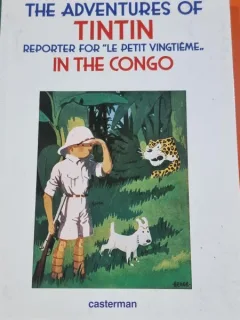 The adventures of Tintin. Reporter of Le Petit Vingtieme in the Congo  carte benzi desenate