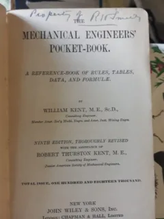The Mechanical Engineers' Pocket-Book (9th Edition) - William Kent