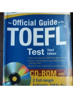 THE OFFICIAL GUIDE TO THE TOEFL