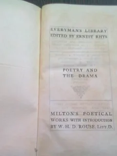 THE POETICAL WORKS OF JOHN MILTON  (CARTE IN LIMBA ENGLEZA)
