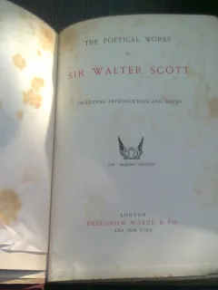 THE POETICAL WORKS OF SIR WALTER SCOTT   9CARTE IN LIMBA ENGLEZA)