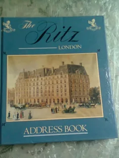THE RITZ, LONDON, ADDRESS BOOK