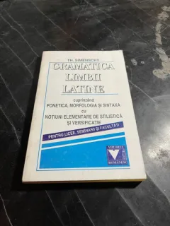 Theofil Simenschy - Gramatica limbii latine
