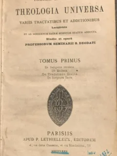 Theologia universa - Thomae ex Charmes - din biblioteca lui Geo Dumitrescu