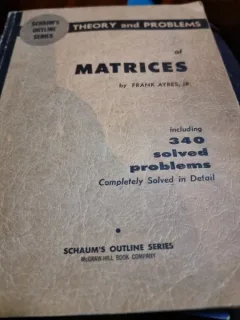 Theory and problems of matrices - Frank Ayres