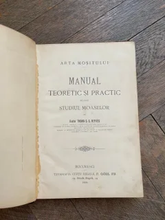 Thoma C. C. Hepites Arta mositului. Manual teoretic si practic pentru studiul moaselor (1896)