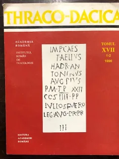THRACO-DACICAREVISTA EDITATA DE INSTITURUL ROMAN DE TRACOLOGIE NR.1-2/1996