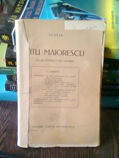 TITU MAIORESCU CU UN PORTRET DIN TINERETE