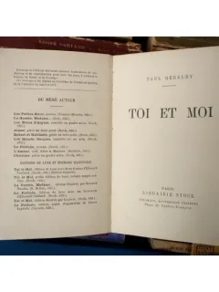 Toi et moi , Paul Geraldy