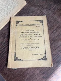 Toma Culcea Asociatia crestina ortodoxa Patriarhul Miron Activitatea ei dela infiintare si rolul ei misionar (1935)