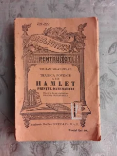 TRAGICA POVESTE A ALUI HAMLET, PRINTUL DANEMARCEI - WILLIAM SHAKESPEARE