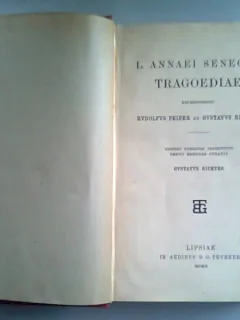 TRAGOEDIAE - L. ANNAEI SENECAE  (SENECA. CARTE IN LIMBA LATINA)