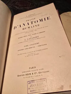 TRAITE DANATOMIE HUMAINE - A. LATARJET