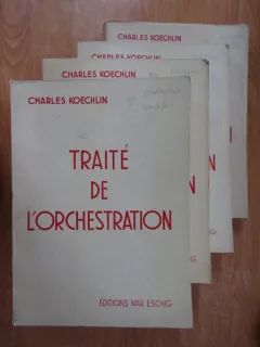 Traite de l'orchestration - Charles Koechlin  4 volume (1-4)