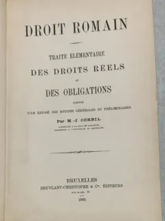 Traite elementaire de droits reels et des obligations - M. J. Cornil