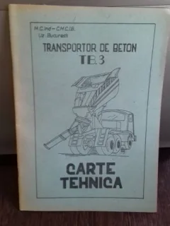 TRANSPORTOR DE BETON TB.3 - CARTE TEHNICA