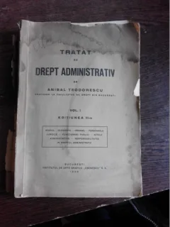 TRATAT DE DREPT ADMINISTRATIV - ANIBAL TEODORESCU VOL.I