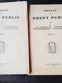 TRATAT DE DREPT PUBLIC - PAUL NEGULESCU  vol.1+2, cu ex libris