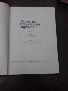 Tratat de fitopatologie agricola - E. Radulescu  vol.IV