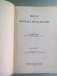 TRATAT DE OFTALMOLOGIE - D.MICHAIL    VOL.1