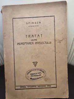 Tratat despre indreptarea intelectului - Spinoza