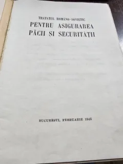 Tratatul româno-sovietic pentru asigurarea pacii si securitatii