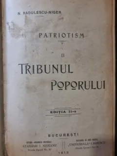 Tribunul Poporului II. Patriotism - N. Radulescu-Niger