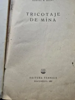 Tricotaje de mana - Martha M. Recht