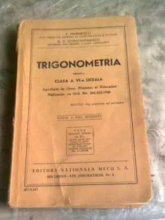 TRIGONOMETRIA PENTRU CLASA A VI-A LICEALA - P. MARINESCU