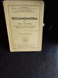 TRIGONOMETRIA PENTRU CLASA A VI-A LICEALA - P. MARINESCU