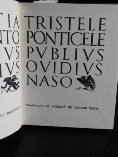 TRISTELE PONTICELE - PUBLIUS OVIDIUS NASO