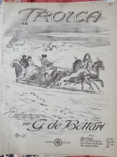 Troica, vals rusesc, Op.57 - G. de Bottari  partitura pentu pian