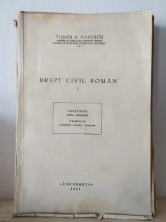 Tudor Popescu - Dreptul Civil Roman Vol. I