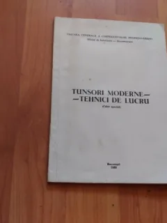 TUNSORI MODERNE-TEHN ICI DE LUCRU- UNIUNEA CENTRALA A COOPERATIVELOR MESTESUGARESTI