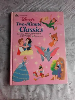 TWO MINUTE CLASSIC, BAMBI, PINOCCHIO, SNOW WHITE ETC  (CARTE PENTRU COPII, IN LIMBA ENGLEZA)