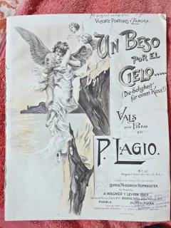 Un Beso por el Cielo, Vals pentru pian - P. Lagio  partitura