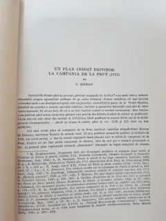 Un plan inedit privitor la Campania de la Prut (1711) - C. Serban