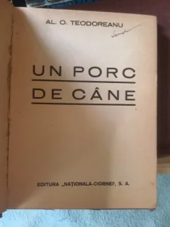 Un Porc de Cane - Al.O.Teodoreanu