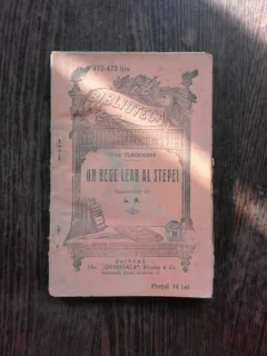 UN REGE LEAR AL STEPEI - IVAN TURGENIEFF
