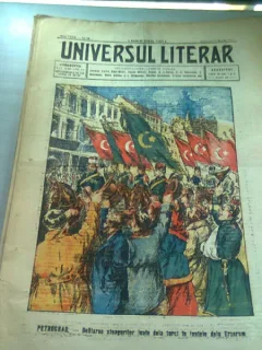 UNIVERSUL LITERAR NR.10/6 MARTIE 1916  (PETROGRAD. DEFILAREA STEAGURILOR LUATE DE LA TURCI IN LUPTELE DE LA ERZERUM)