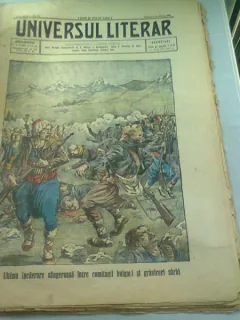 UNIVERSUL LITERAR NR.13/29 MARTIE 1915  (ULTIMA INCAERARE SANGEROASA INTRE COMITAGII BULGARI SI GRANICERI SARBI)