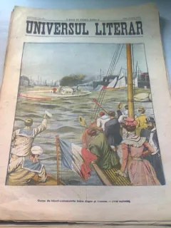UNIVERSUL LITERAR NR.20/10 MAI 1905  (CURSA DE BARCI AUTOMOBILE INTRE ALGER SI TOULON)